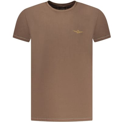 Aeronautica Militare Marrone Katoenen Heren T-Shirt