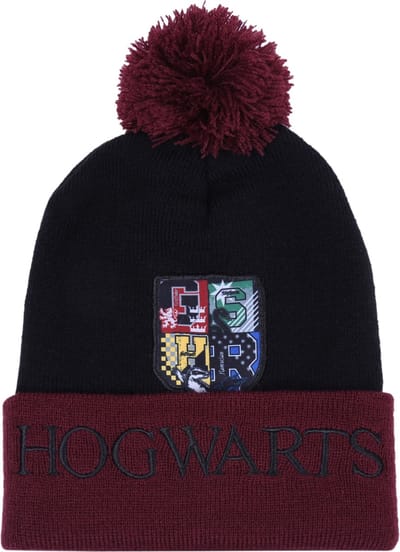 Zwart-bordeauxrode muts HOGWARTS Harry Potter