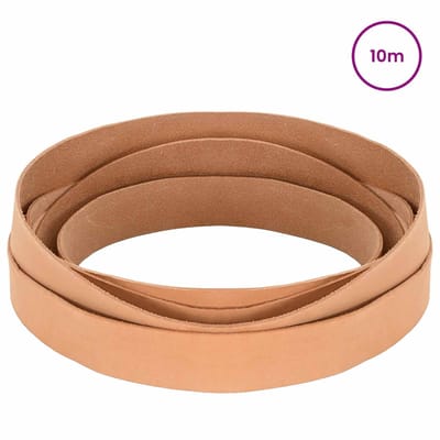 vidaXL - Leren - riem - 1 - Lichtbruin - 1000 - x - 4 - cm - Leer