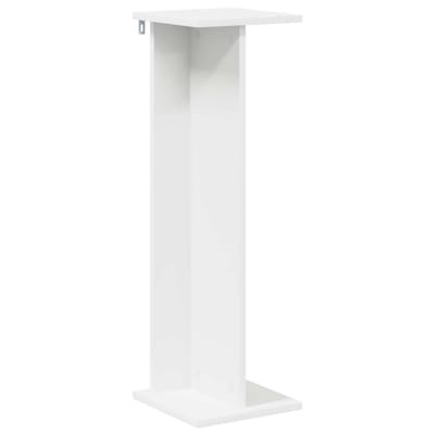 vidaXL - Plantenstand - Wit - 25 - x - 25,5 - x - 80,5 - cm - Bewerkt - hout