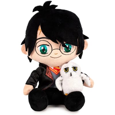 Play by Play Harry Potter Knuffel Figure Sitting met Animals Harry 25 cm Knuffeles