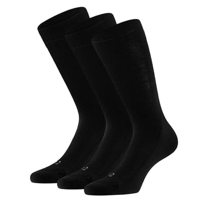 Apollo - Wollen sokken - Unisex - Zwart - Maat 39/42 - Badstof - Naadloos - Merino wol