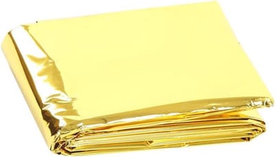 Nooddeken Goud - Thermostal deken Folie - Outdoor Survival - Reflecterende Isolatie - Medium - Goud