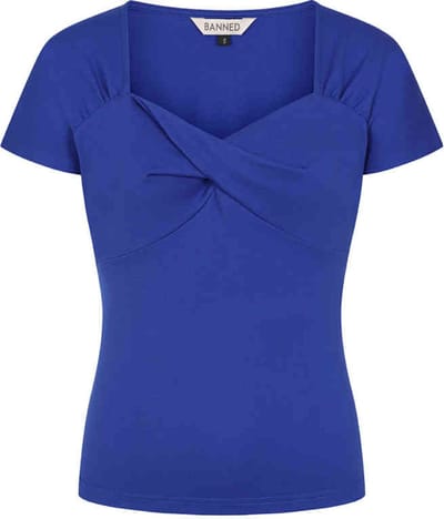 Banned - She Who Dares Top - L - Blauw