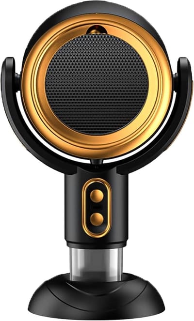 Afzuigventilator, compacte tafelmodel afzuigkap, mini-ventilator, draagbare rook- en luchtreiniger, perfect voor thuisgebruik - goud.