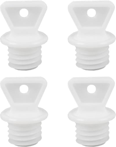 Dailygoods- Afsluitdoppen 4 Stuks - Warmwaterkruik Sluiting - Schroefsluiting - Kunststof - 2 x 1,5 cm - Duurzaam en Praktisch - Warmwaterkruikdop