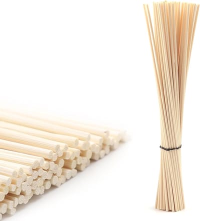 50 Stuks Geur Sticks voor Diffuser - Natuurlijke Riet Sticks voor Thuis en Kantoor - 25cm x 3mm Aromatische Navulling