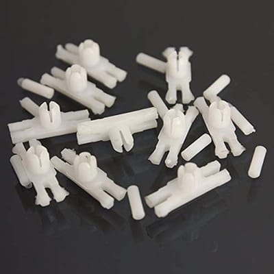 Cosensi - Side Door Trim Moulding Strip Clips - Vervangclips voor auto - Wit - Plastic clips - Geschikt voor Volkswagen Golf MK1 en Old Beetle