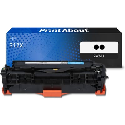 PrintAbout huismerk Toner 312X (CF380XD) Zwart Multipack Hoge capaciteit Geschikt voor HP