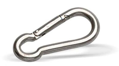 Pike N Bass Roestvrijstalen Karabijnhaak 10 Mm Zilver