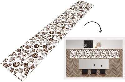 Keukenloper - Loper keuken - Brood - Patisserie - Vintage - Design - 300x50 cm - Keukenloper vinyl