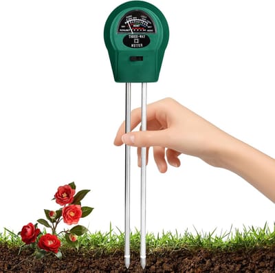 Bodemvochtmeter, een instrument voor het meten van bodemvochtigheid, lichtintensiteit en pH-waarde; een zeer nauwkeurige vochtmeter voor landbouw en tuinbouw, geschikt voor zowel binnen- als buitenplanten, werkt zonder batterijen
