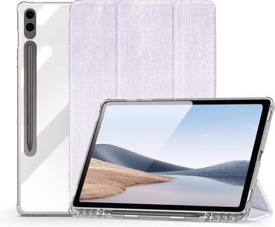 Dux Ducis - Tablet hoes geschikt voor Samsung Galaxy Tab S10 Plus (2024) - Unid Tri-fold Case - Met Pencilhouder en Auto/Wake Functie - Paars
