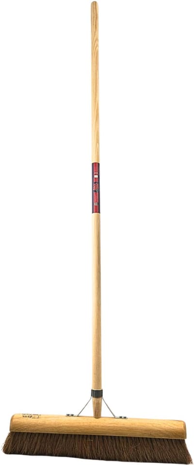 Synx Tools bezem Coco BinnenBezem 50 cm - Bezem - Bezems - Zaalveger - kokos - Zachte Bezem - Veger - Cocos haren - met Houten steel 150cm
