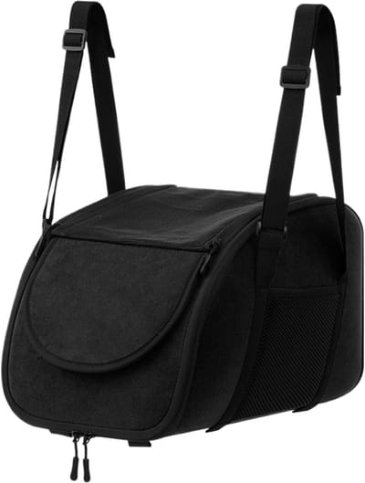 Autostoel Huisdieren - Reisstoel Hond - Veilig Reizen - Geventileerd Mesh - 40 x 25 x 10 cm - Zwart