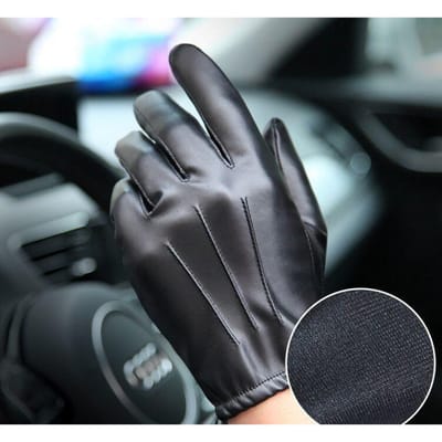 Touchscreen Autohandschoenen Ademende Volledige Vinger Lederen Handschoenen Moto Motocross Buitensport Handschoenen Antislip Auto Rijhandschoenen gray