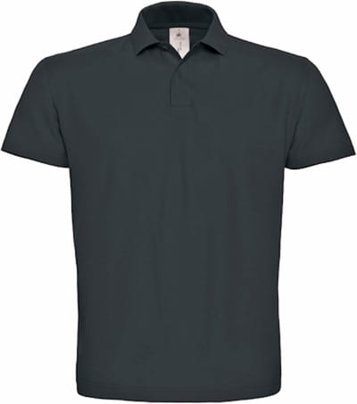 Unisex Polo 'ID.001' Antraciet Grijs merk B&C Collectie maat M