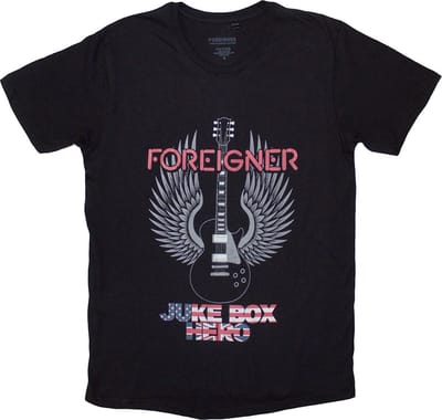 Foreigner - Juke Box Hero Heren T-shirt - S - Zwart