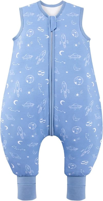 Baby Slaapzak met Voeten 2,5 Tog | Super Zachte Bamboe Rayon voor Herfst & Winter