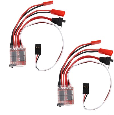 Allecto - Miniatuur Geborsteld Controller - 2 Stuks - Compact en Efficiënt - 4.8V-8.4V - Ideaal voor Modelbouw - Geschikt voor Borstel Motoren