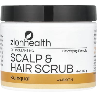 Hoofdhuid & Haar Scrub met Biotine, Kumquat, 113G(4 Oz) gray