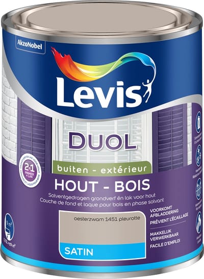 Levis Duol Hout Buiten Satin - Oesterzwam - 0,75 L