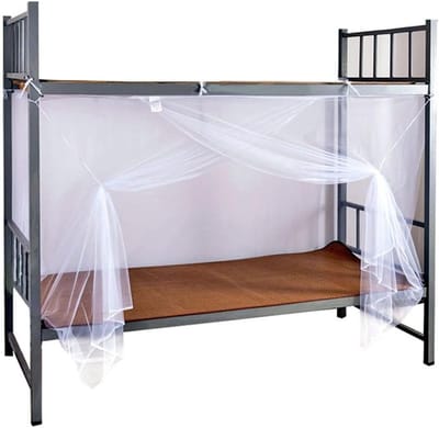 Mosquito Net 90 x 200 cm - Fijne Gaas Bedtent voor Thuis en Kamperen, Ideaal voor Bescherming Tegen Muggen en Insecten