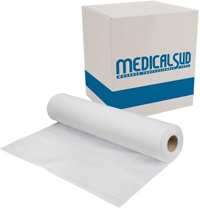 6 Rollen Massief Papier voor Onderzoeksbank en Massage, 60x100 cm, Absorberend en Hygiënisch