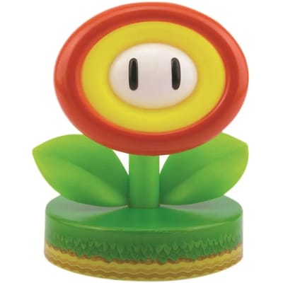 Super Mario Icons Fire Flower Light – 10 cm LED Figurenlamp, Batterijgevoed, Officieel Nintendo Merchandise- Paladone