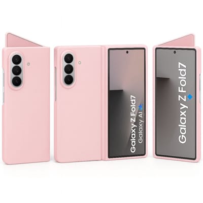 Technow hoesje geschikt voor Samsung Galaxy Z Fold 7 - Liquid Back Case - Cover - Roze