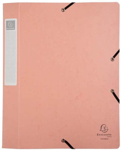 Exacompta 10x Klasseerdoos Cartobox vlak geleverd - Rug 40mm Glanskarton Aquarel - A4 - Geassorteerd - 14460E