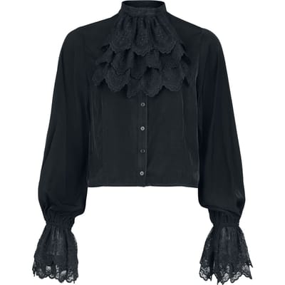 Gothicana by EMP - Gothic Blouse - Countess Bathory - S tot XXL - voor Vrouwen - zwart
