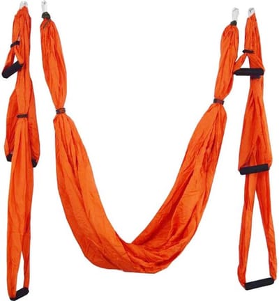 Nixnix® - Yoga hangmat - Oranje - Aerial swing - 3 handgrepen tot 300kg