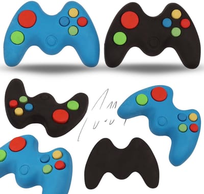 GAMEPAD Game controller gum voor jongen, gum voor speler Gamer 3D