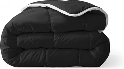 Zelesta Everyday Uni Black 240x200cm - Dekbed zonder overtrek - 30 dagen proefslapen - Wasbaar hoesloos dekbed - Bedrukt dekbed - All year zomerdekbed & winterdekbed