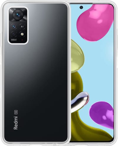 Hoesje - Geschikt voor Xiaomi Mi 10 Pro - Sterk & Shockproof - Siliconen Case - Hoes Cover - Telefoonhoes - Transparant