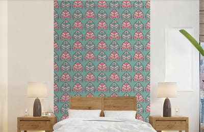 Behang - Fotobehang Patronen - Tribal - Retro - Breedte 140 cm x hoogte 220 cm
