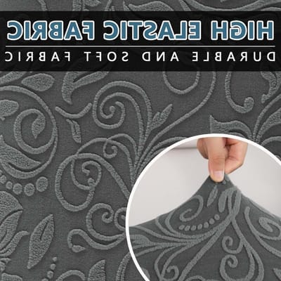 Hoogwaardige, elastische en superzachte bankhoes voor 1-zits, ideaal voor huisdieren, antislip en universeel design, donkergrijs