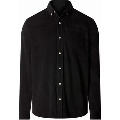 ESMARA MEN Heren corduroy overhemd (zwart, S)