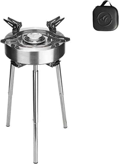 Campingkachel Buitenbrander - Draagbare Kookkachel - Buiten Koken - Dubbel Voorverwarmingssysteem - 148 kg - Ijzer