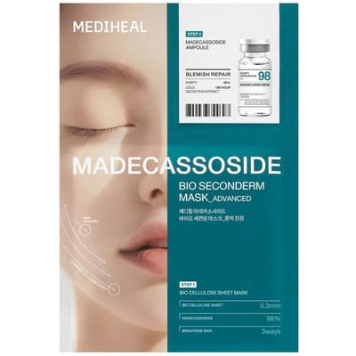 MEDIHEAL Bio Second Skin Masker Set 10 Vellen – Madecassoside / PDRN / Hyaluronaat Madecassoside × 10 Sheets