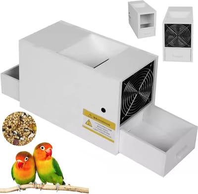 Elektrische graanreiniger - Vogelvoer reiniger - Vogelvoer verwerken - Snelheidsregeling ventilator - 30 x 14 x 20 cm - Niet gespecificeerd