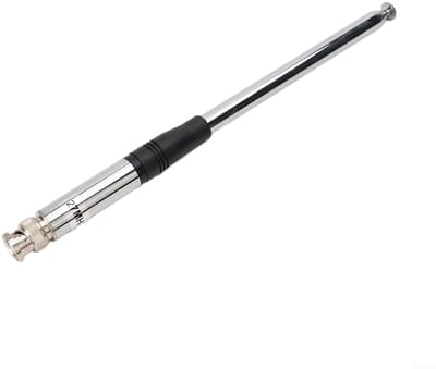 Dailygoods- Antenne 27Mhz Telescopisch - BNC Connector - 1.8dBi Versterking - Geschikt voor Cobra/Midland - Lengte 23-130 cm - Stevig Materiaal - CB Antenne