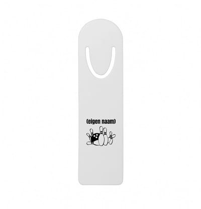 Hacebo® - bowlen kegels met eigen naam metalen boekenlegger - Bowlen - bowlers - iemand die houdt van bowlen - verjaardag - cadeau - kado Bladwijzer boekenleggers - 12.7 cm x 3.2cm