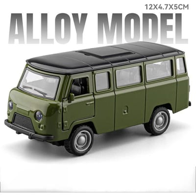 1:36 Schaal Uaz Traveler Auto Model Speelgoed Legering Carrosserie Deuren Openbare Voertuigen Gesimuleerd Interieurontwerp Off Road Camper Plank Display