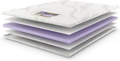 Topmerk Anti allergisch hoteltopper- Nasa Traagschuim topper- (B-keuze) -wasbaar- hoogwaardig 7cm luxe visco hotel topper met een schoonheidsfoutje– Litsjumeaux – 160x200 cm DUURZAMERE KEUZE