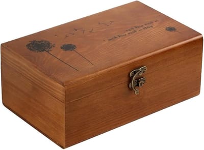 Houten Naaidoos - Naai organizer - Hobby Benodigdheden Opbergen - Draagbaar Ontwerp - 21.5 cm - Naturel