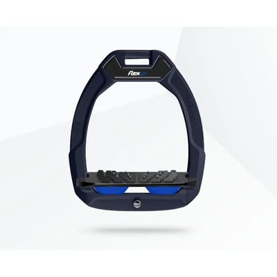 Verstevigde veiligheidsijzers voor paardrijden Ingelicht Ultra Grip Groen/Zwart/Blauw Flex-On Safe-On