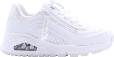 Skechers Uno Gen1 - Zip And Stride Meisjes Sneakers - Wit