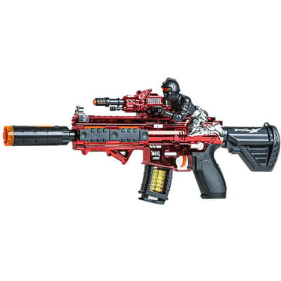 Gesimuleerd Elektrisch Automatisch Pistool Kinderen Niet-Schietend Plastic Speelgoedpistool Geluid Licht Speelgoedpistool Kinderfeest Cadeaus Jongens Feestbedankjes rood